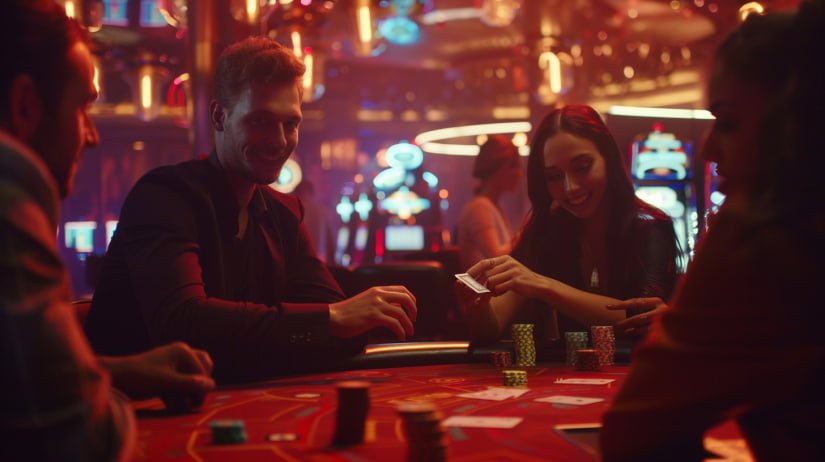 Live casino dealer table streamed in real time on ctract platform